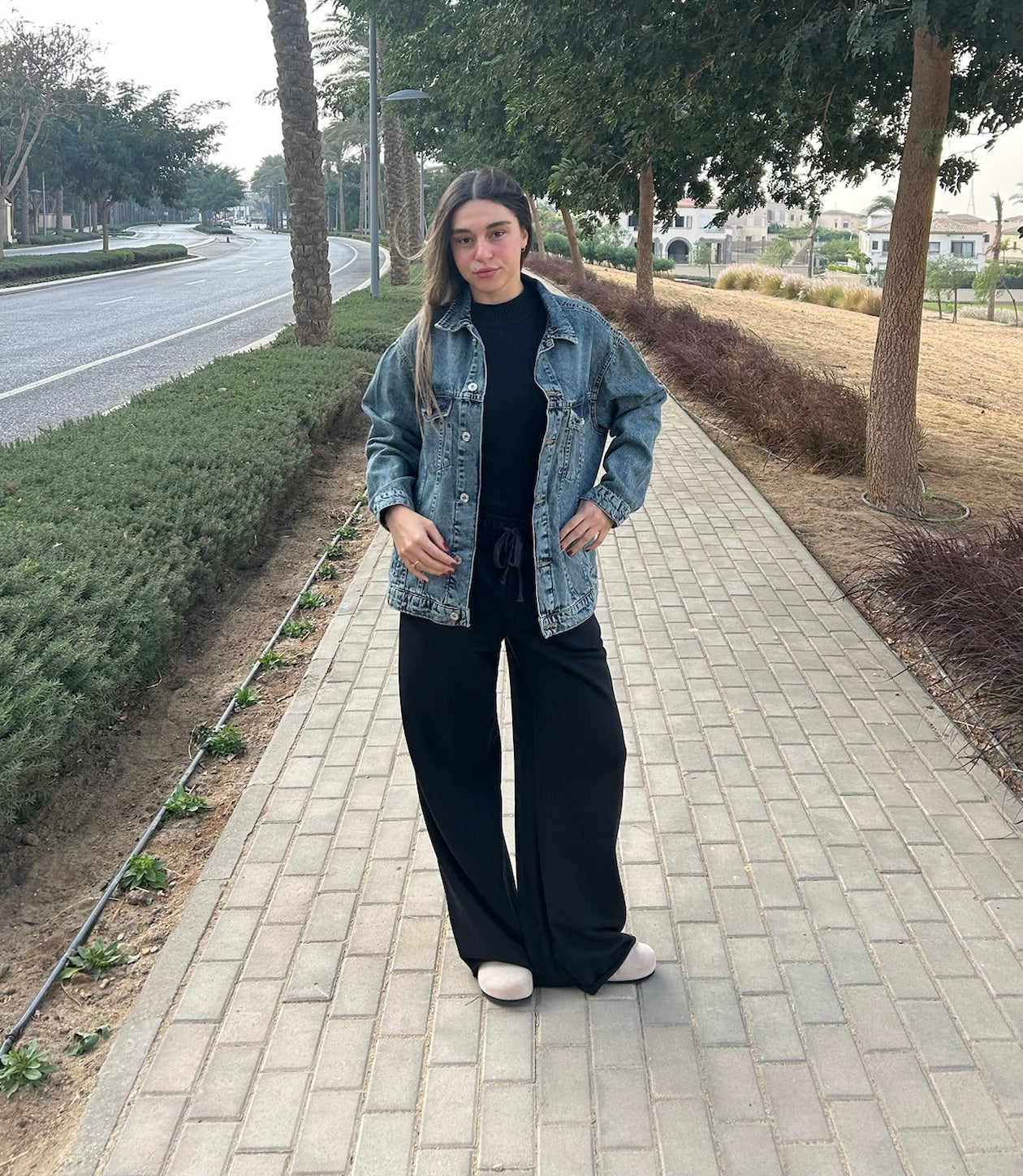 BLUE OVERSIZED DENIM JACKET