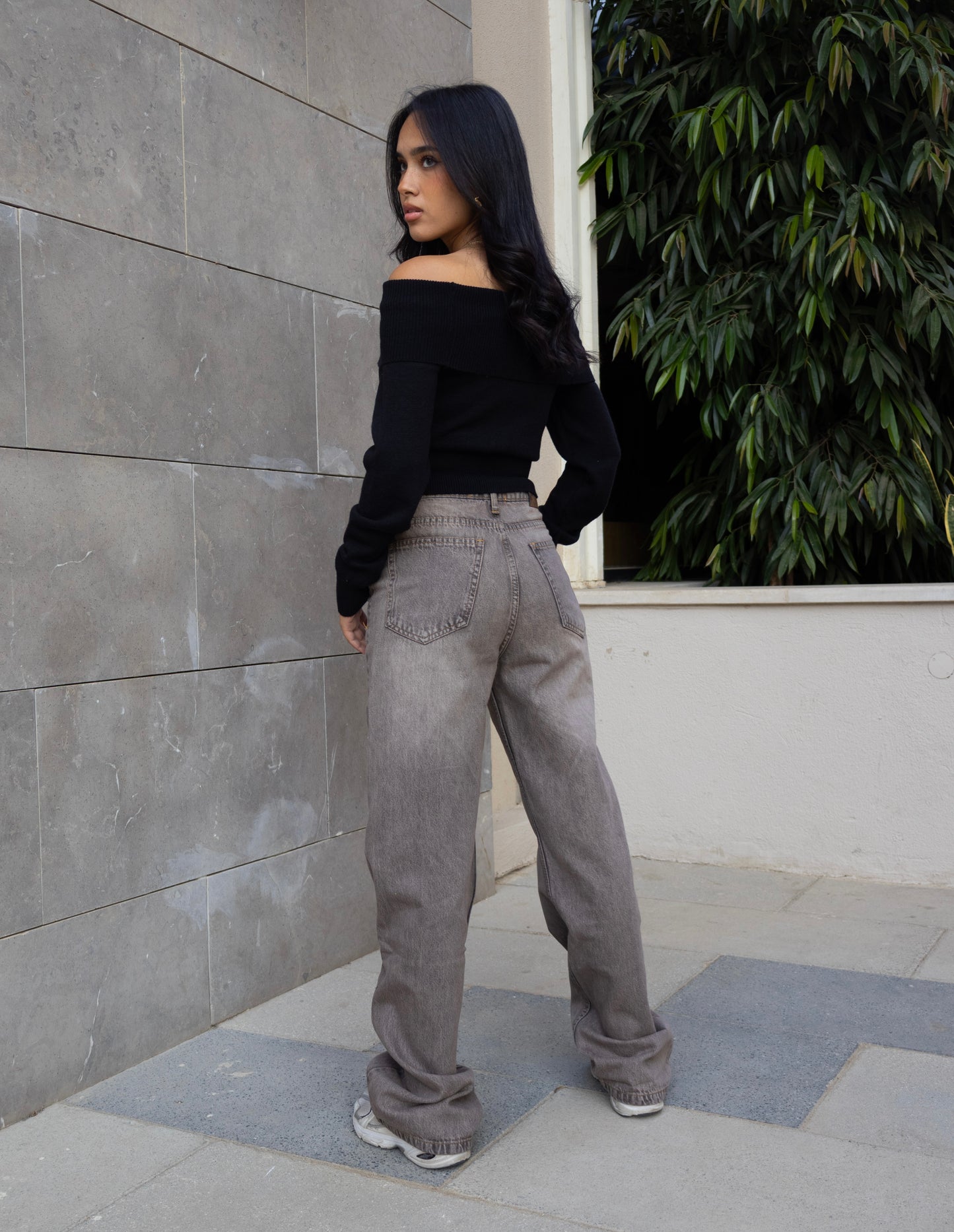 Sandy High-rise Straight Denim