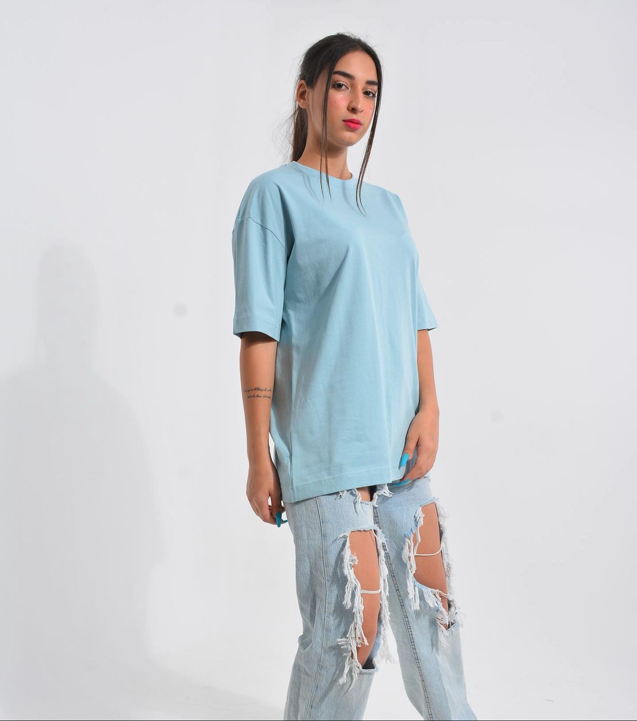 PLAIN OVERSIZED T-SHIRT