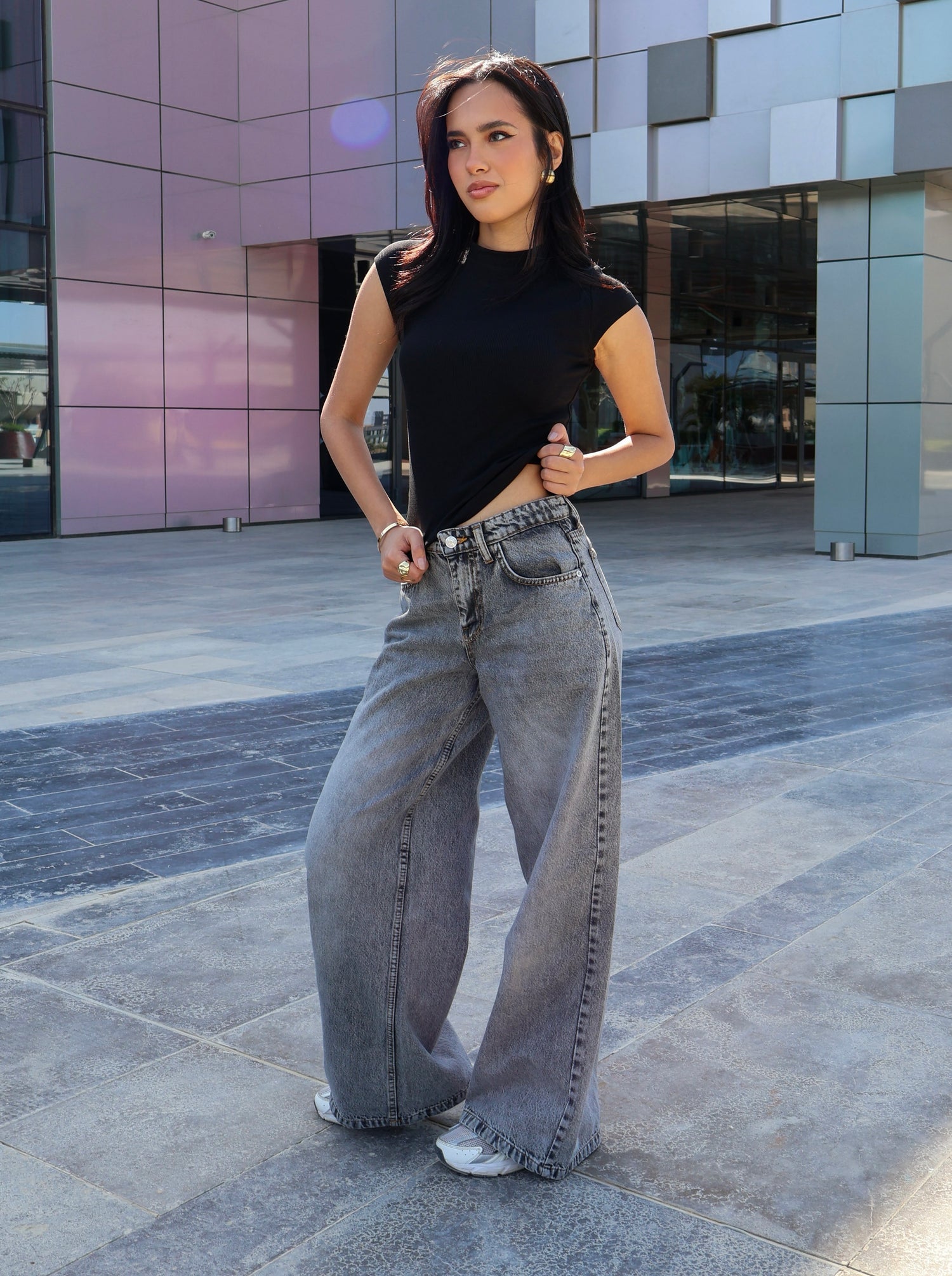 MID RISE WIDE LEG