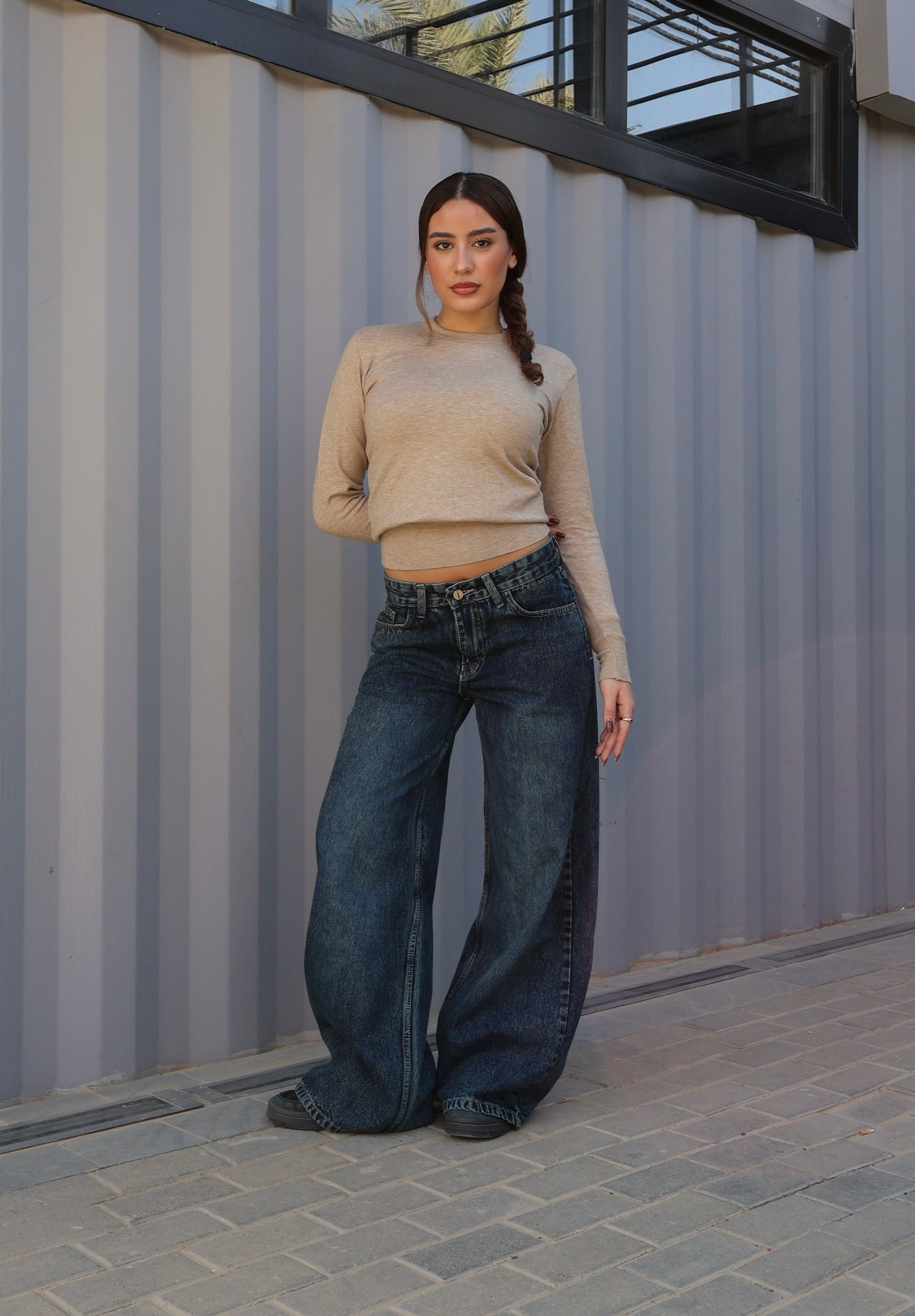 LOW WAIST WIDE LEG DENIM