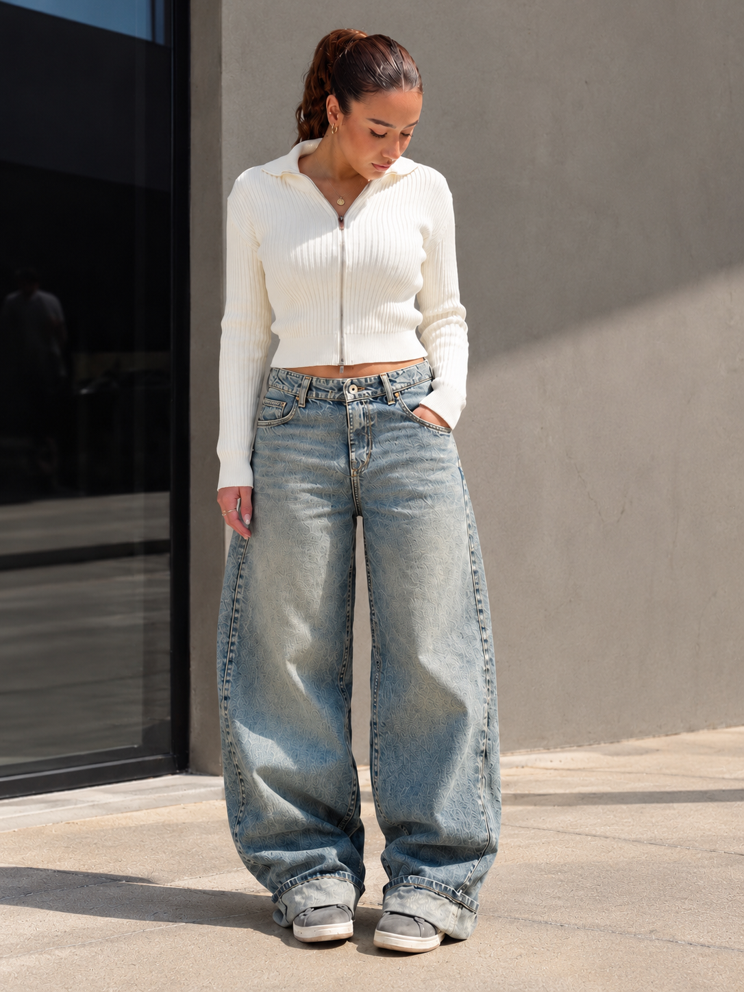 BARREL FIT DENIM