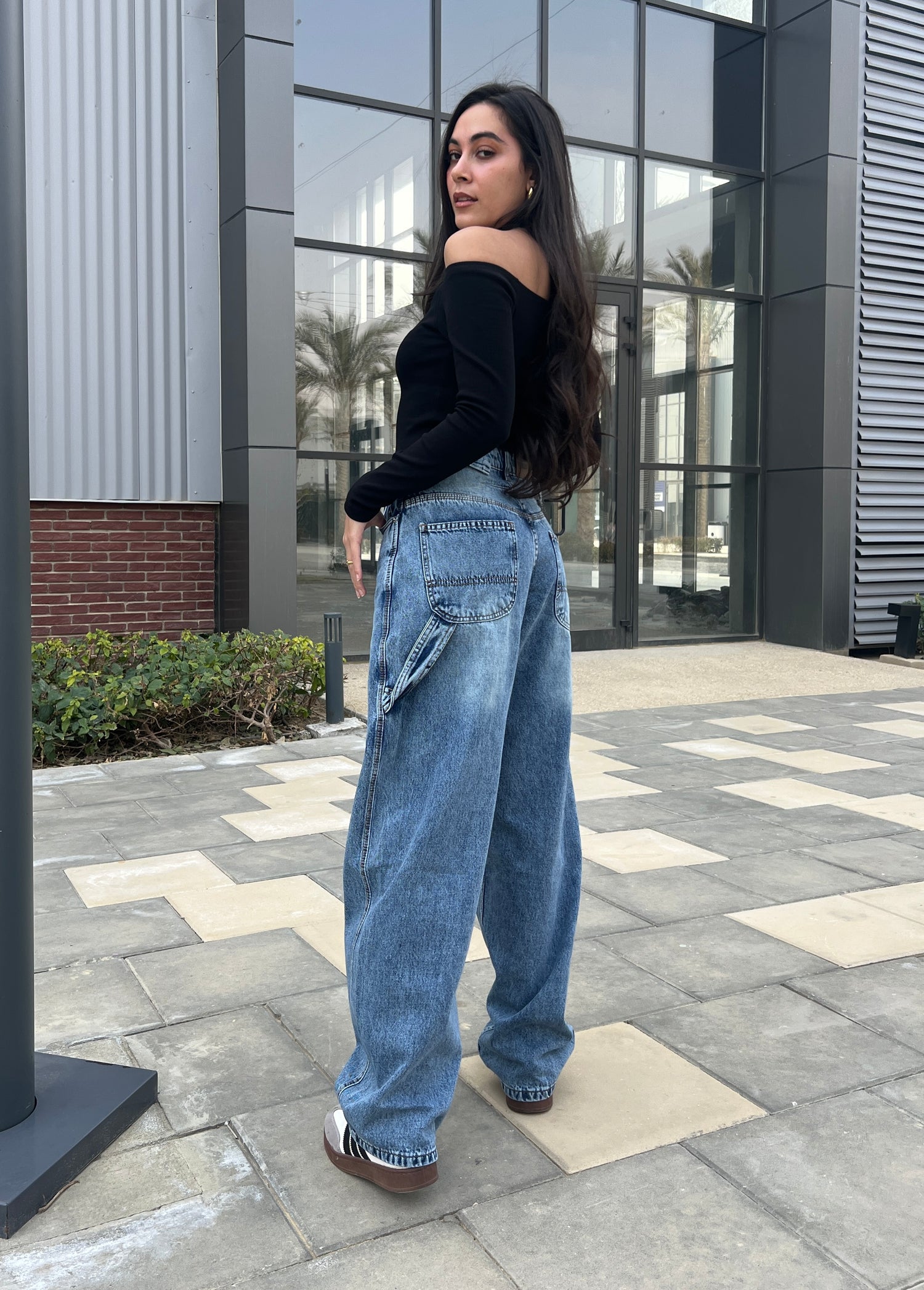 ADJUSTABLE BALLOON FIT DENIM