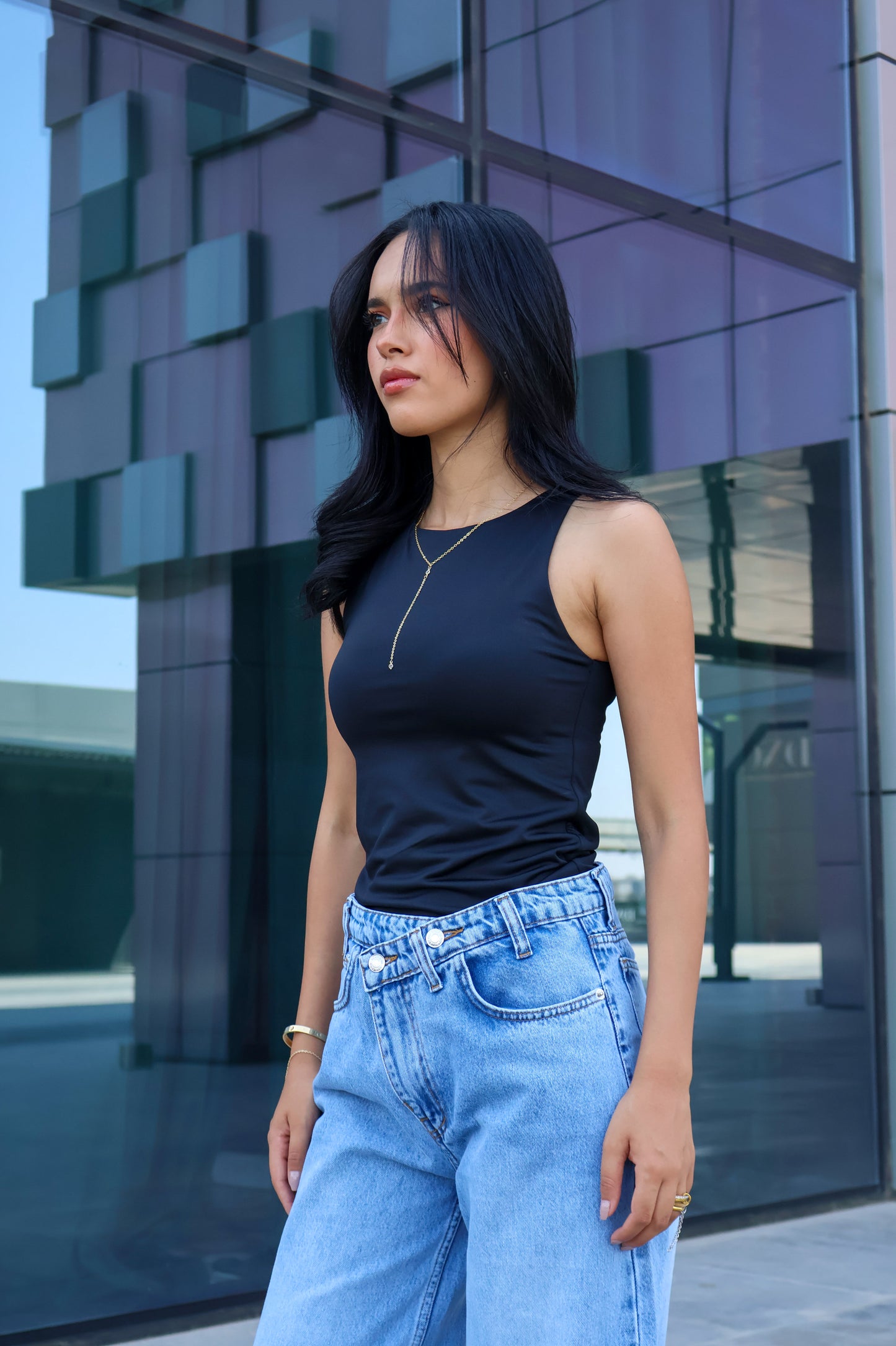 BLACK NORMAL CUT BASIC TOP