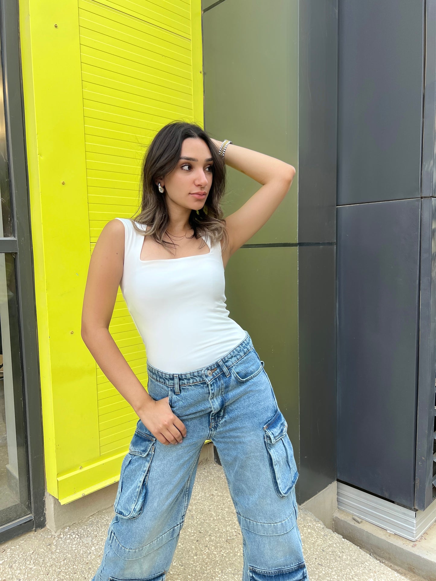 SQUARE NECK BASIC TOP