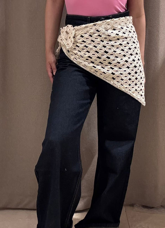 LACE CROCHET WAIST WRAP